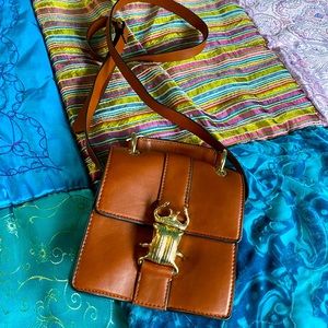 ZARA Brown Beetle Purse